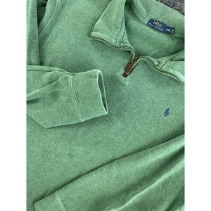 Polo Ralph Lauren 1/4 Zip Pullover Sweater XXL Green Pony 26x27